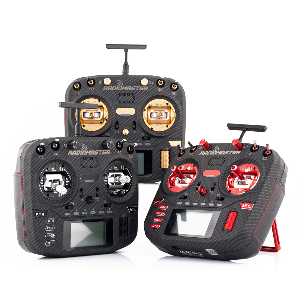 Radiomaster Boxer Max Radio Transmitter - CNC AG01 홀 센서가 장착된 카본